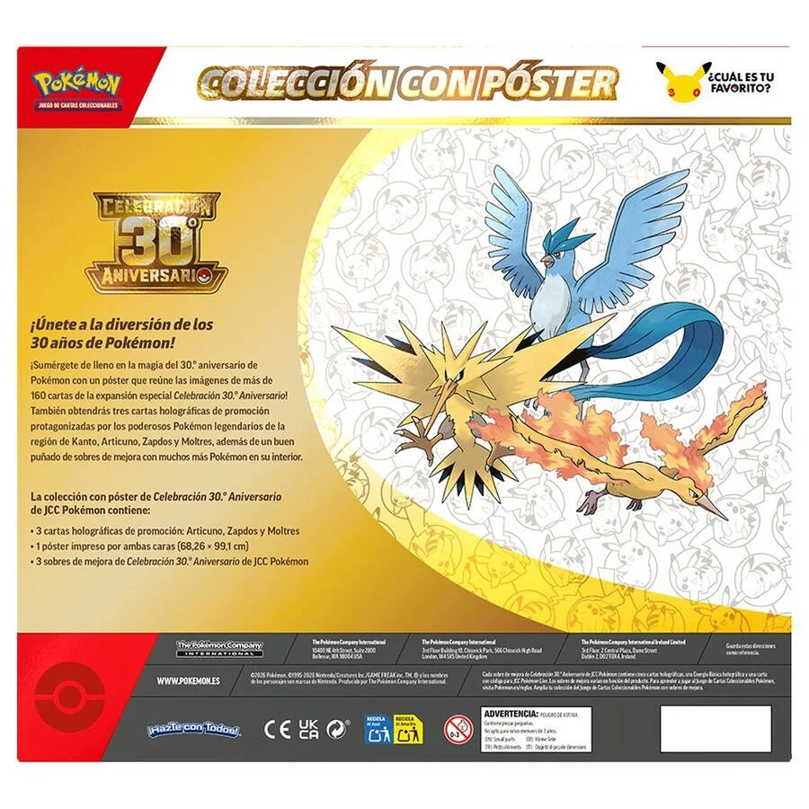 Blister Juego Cartas 30th Aniversario Pokemon Español
