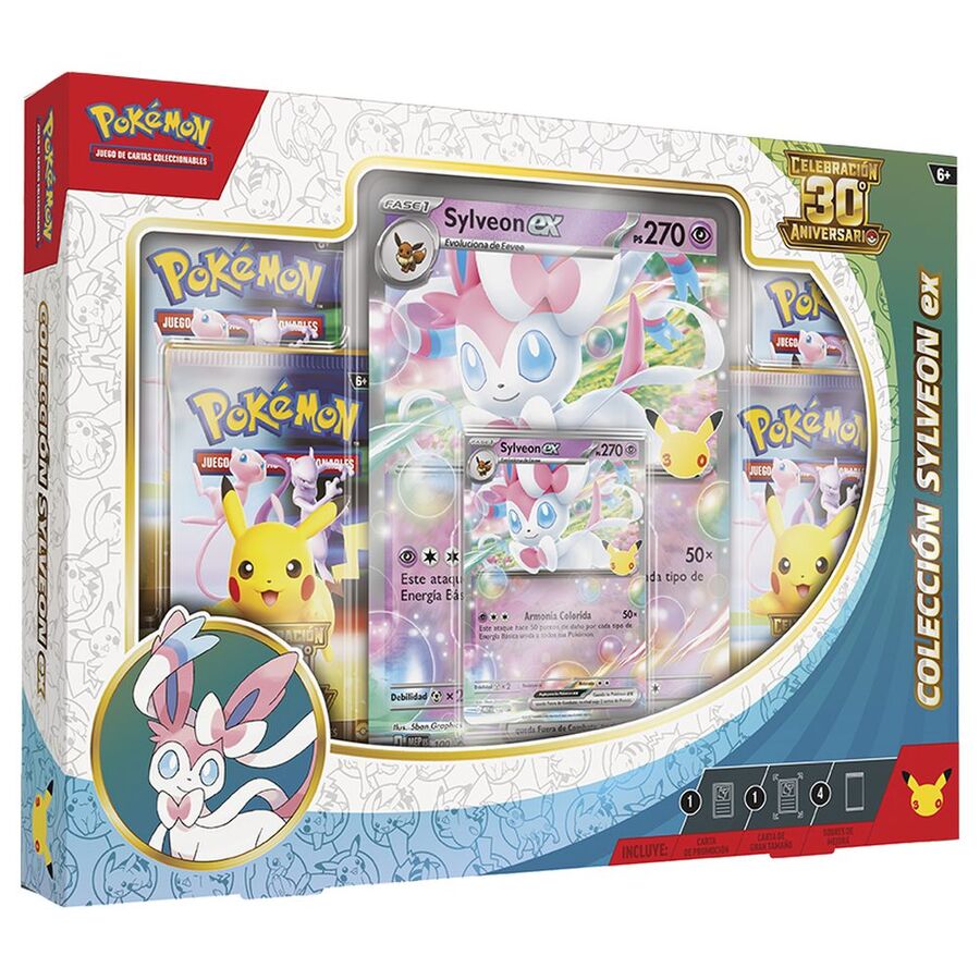 Blister Cartas Sylveon / Greninja 30th Aniversario Pokemon Español surtido
