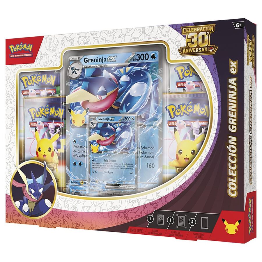 Blister Cartas Sylveon / Greninja 30th Aniversario Pokemon Español surtido