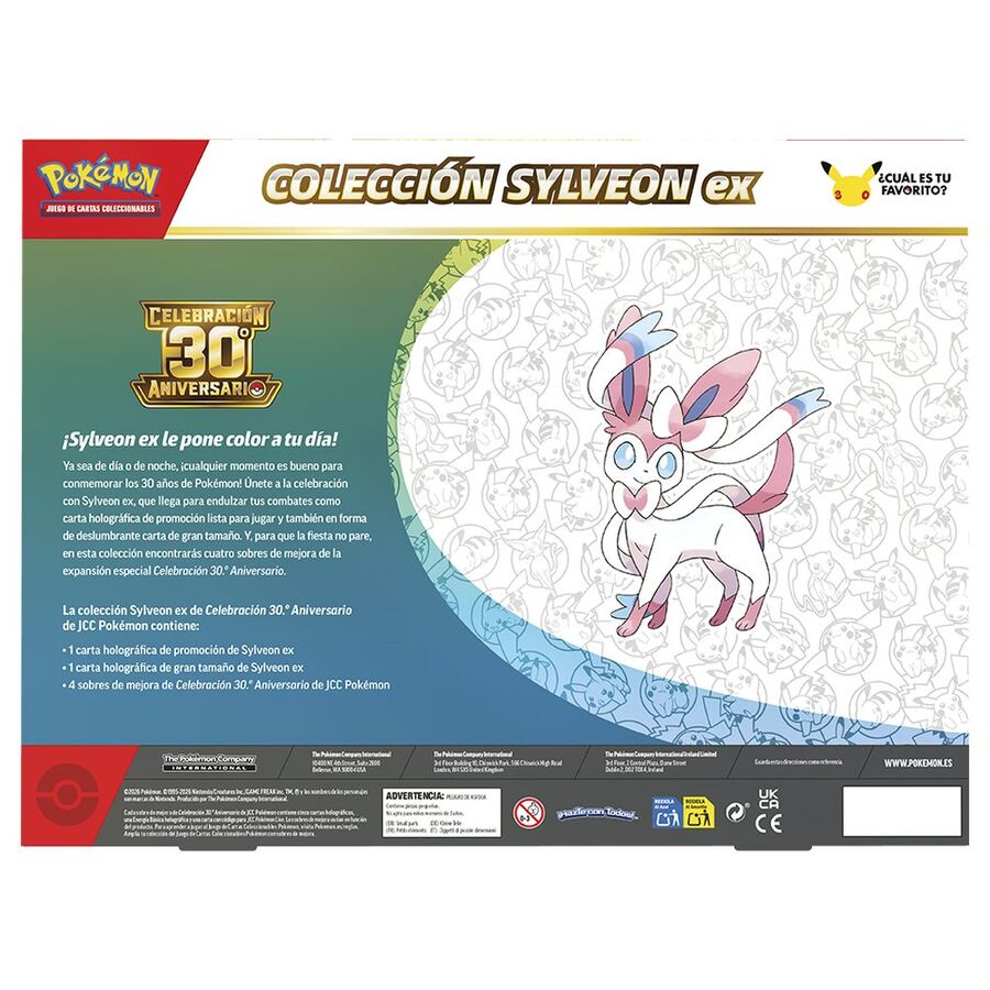 Blister Cartas Sylveon / Greninja 30th Aniversario Pokemon Español surtido