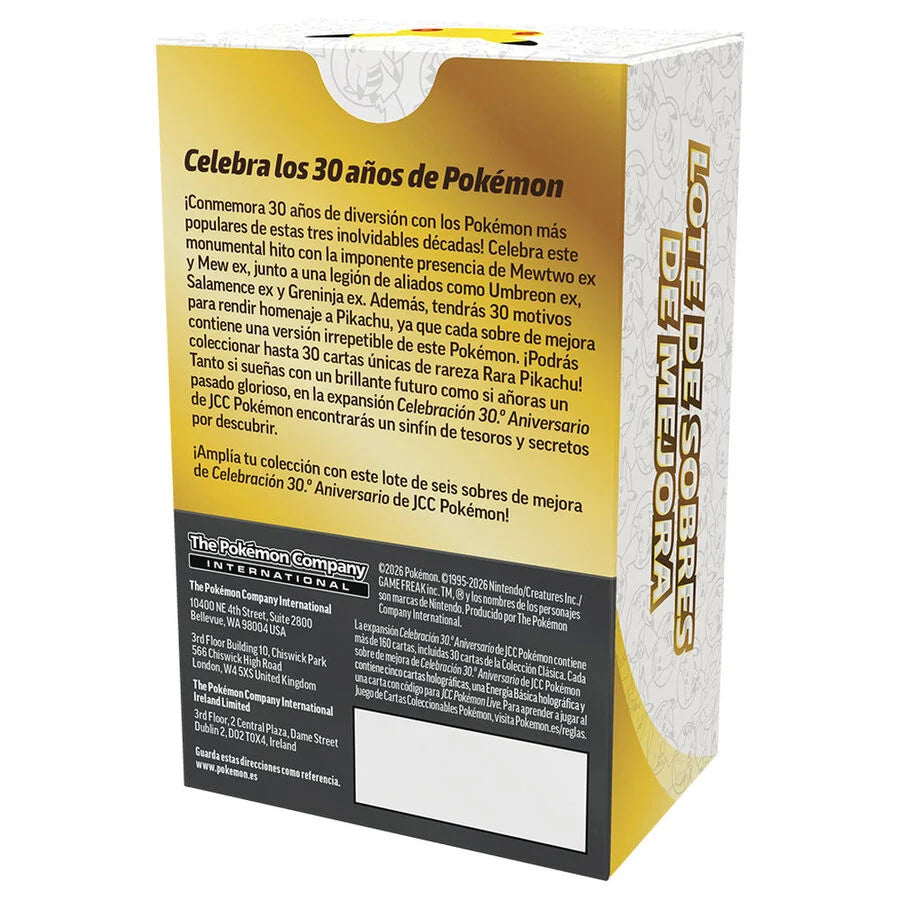 Juego cartas Booster Bundle 30th Aniversario Pokemon Español