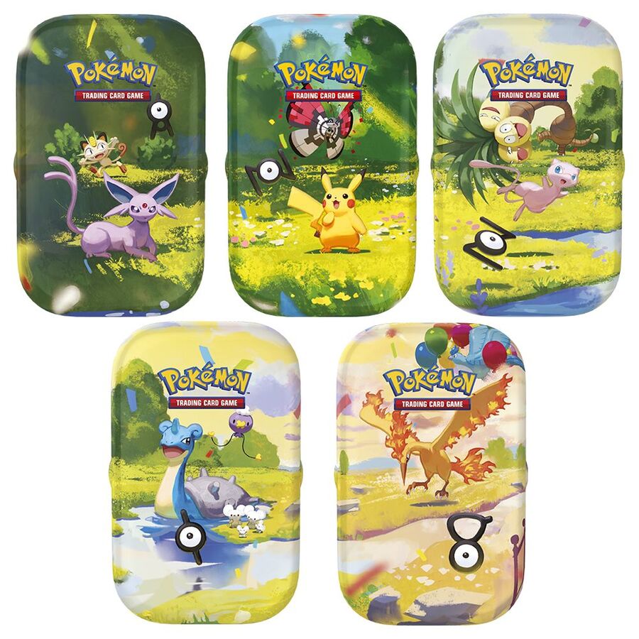 Mini Lata Juego Cartas 30th Aniversario Pokemon Español surtido