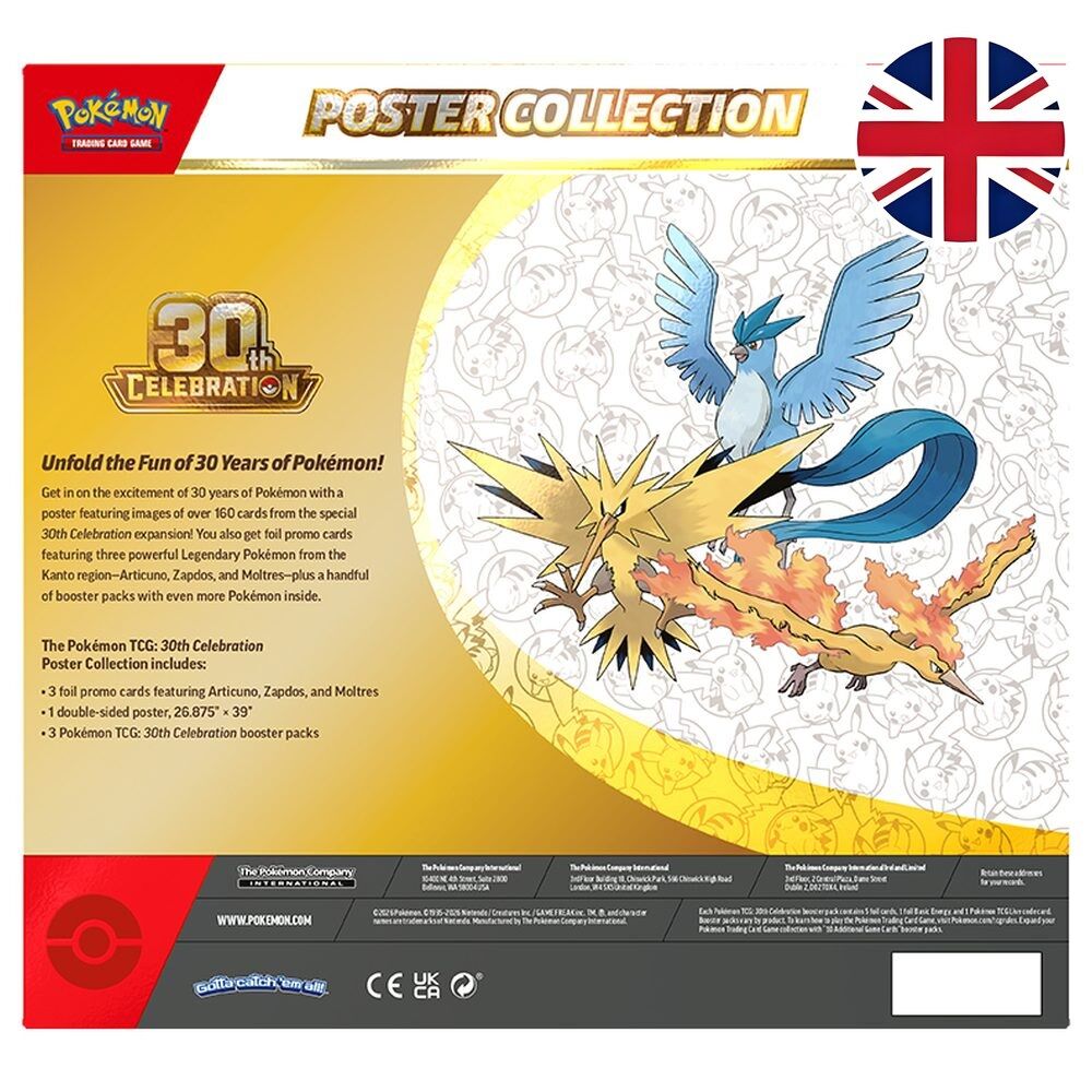Blister Juego Cartas 30th Aniversario Pokemon Ingles